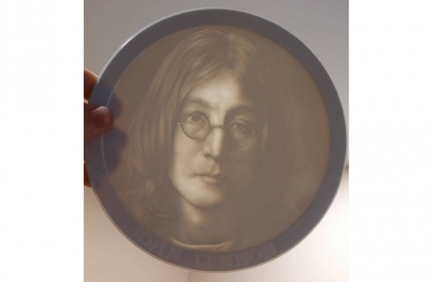 Fehr Herendi porceln litofn John Lennon emlk plakett elad!