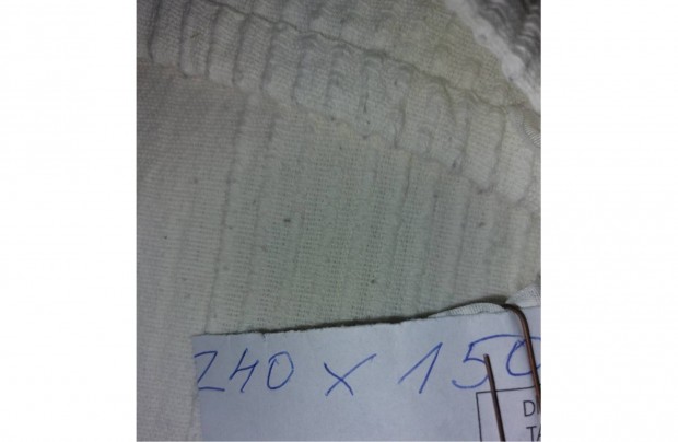 Fehér ágytakaró 240x150 polar/plüss bordasv