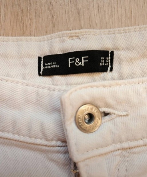 Fehér farmersort 46-os méret
