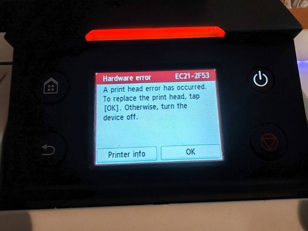 Fejhibás!!! Canon Imageprograf TM-200 plotter nyomtató