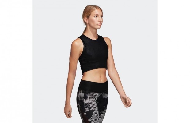 Fekete Adidas Crop Top M mret