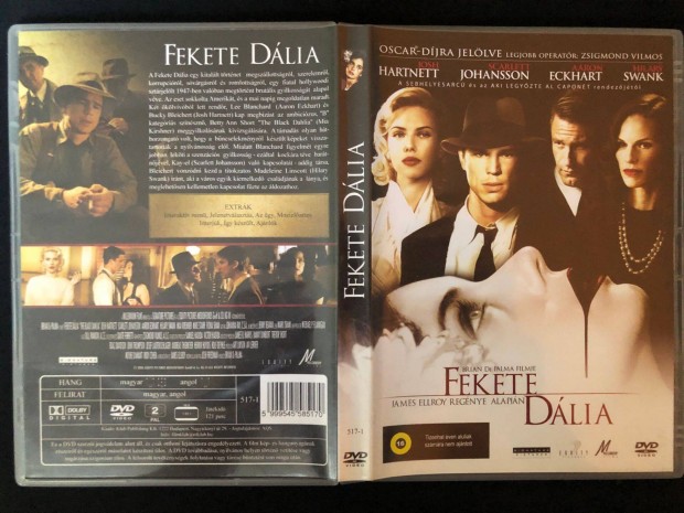Fekete Dlia (karcmentes, Josh Hartnett, Scarlett Johansson) DVD