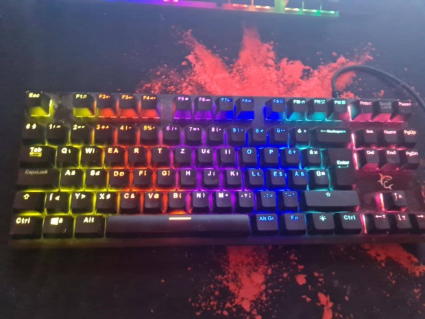 Fekete Gamer Billyenytzet White Shark Spartan RGB