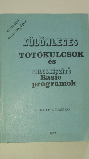 Fekete Klnleges totkulcsok s kulcskszt Basic programok