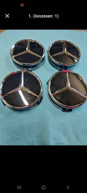 Fekete Mercedes Benz felni kupak szett