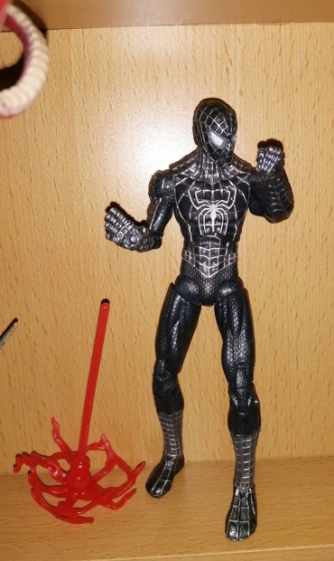 Fekete Pkember figura. Spiderman 6 ". 