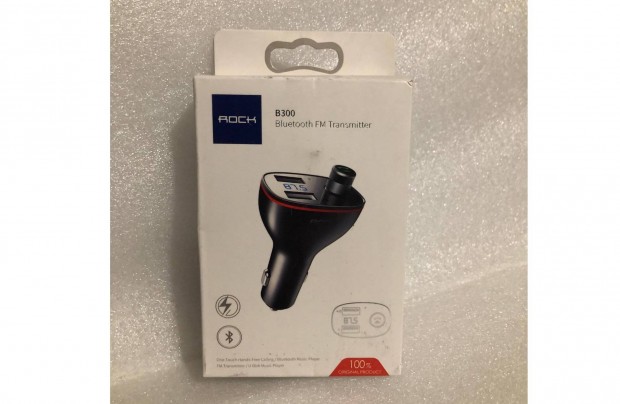 Fekete Rock B300 FM Transmitter - mp3 Bluetooth 2x usb