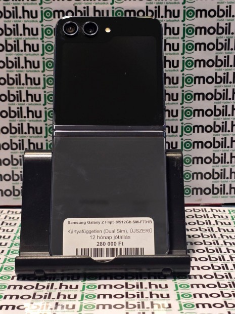 Fekete Samsung Galaxy Z Flip5 512GB dobozval
