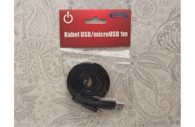 Fekete USB adatkbel * Adattvitel, tlts * 500 Ft