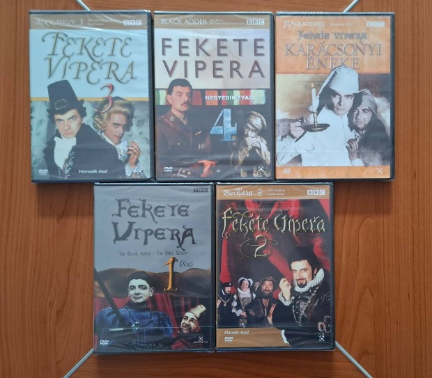 Fekete Vipera 1-4. Évad+Karácsonyi éneke (1983-1989) DVD (bontatlan)