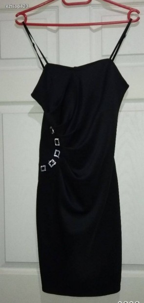 Fekete, kves csini alkalmi ruha (S/M)