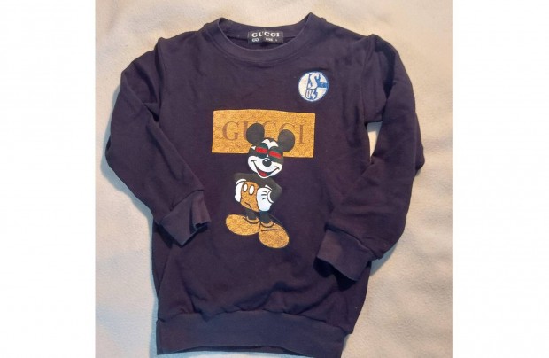 Fekete alapon Mickey eg�r mint�s unisex fels�