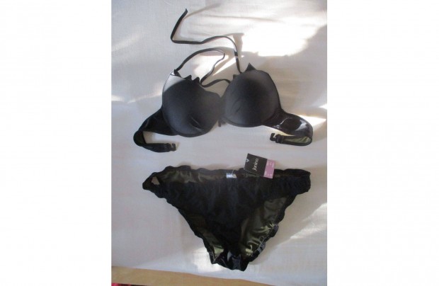 Fekete bikini címkés, új 85B, L