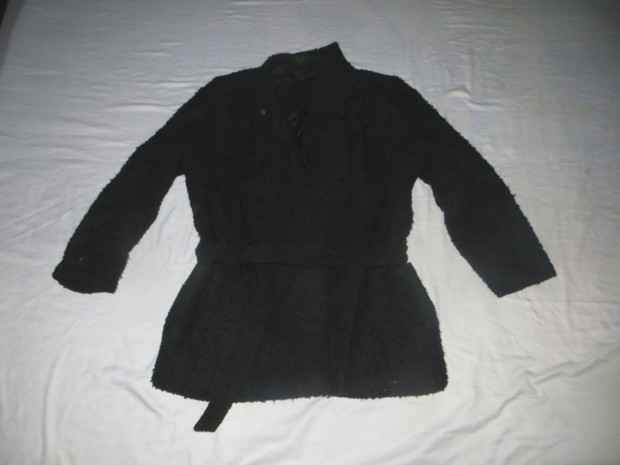 Fekete blézer kabátka h: 66 cm mb: 106 cm 42-s