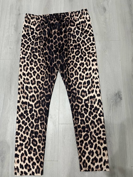 Fekete brgatyo, leopard Legging Xxl jak 