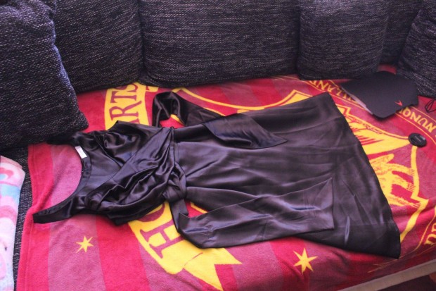 Fekete elegans Orsay ruha, 36, uj