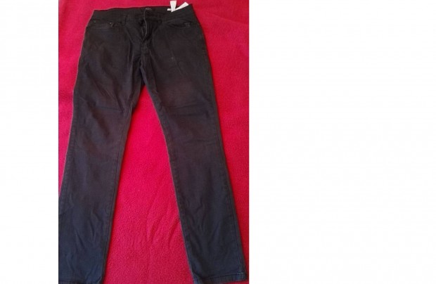 Fekete frfi vszon hossz nadrg Bershka - EUR38 - Skinny Fit