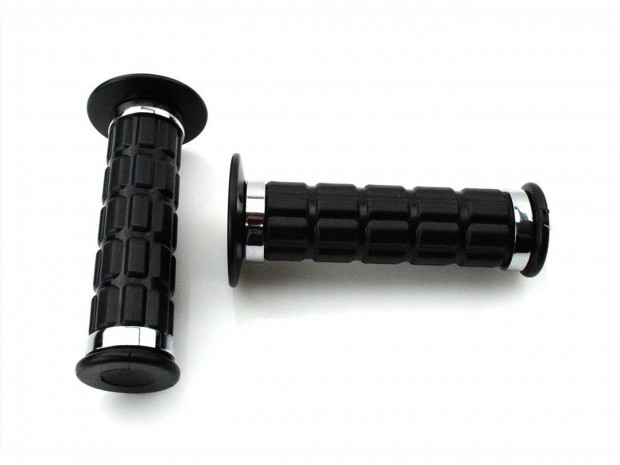 Fekete markolat szett króm gyűrűkkel Simson S50 51 70 53 83 SR50 80-ho
