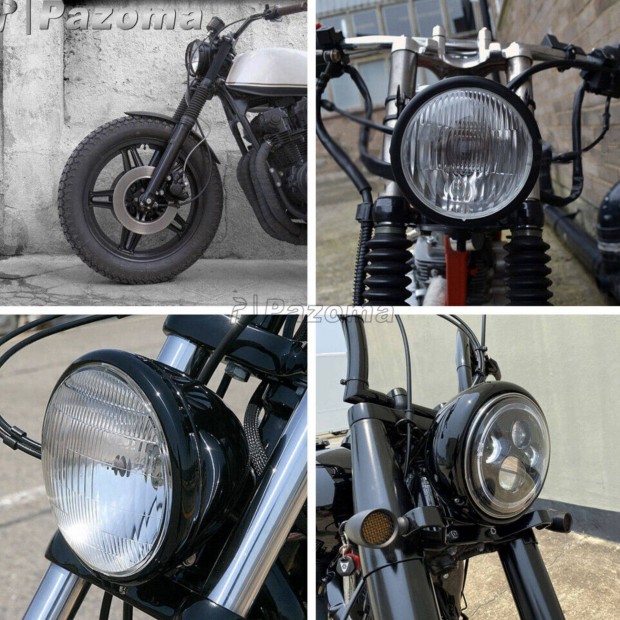 Fekete motorkerkpr lmpabra - Harley, Honda, Yamaha, Suzuki, Kawasa