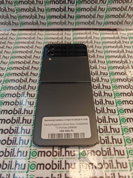 Fekete jszer Samsung Z Flip 4 8/128GB 12h jtllssal