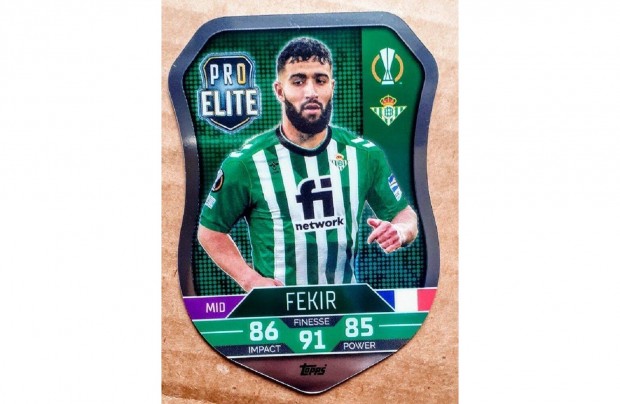 Fekir Real Betis Pro Elite Shield focis krtya Match Attax 2023