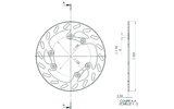 Féktárcsa elöl 220mm NG Brake Disc Rieju MRT