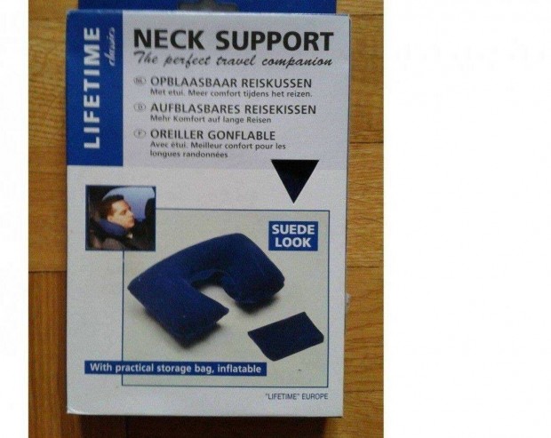 Felfújható bársony utazópárna