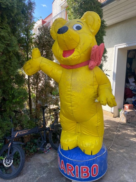 Felfújható haribo mackó dísz játék