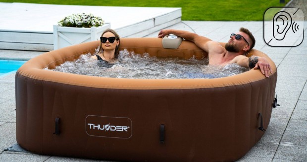 Felfjhat jacuzzi 6 szemly Whirpool Thunder Breve ( zon, LED Fny )