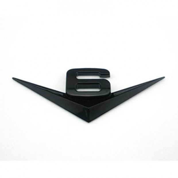 Felirat V6 Matt fekete elad�