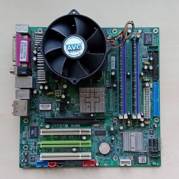 Flkonfig - MSI MS-7091 Alaplap, Intel P4 3.2GHz, 1GB DDR400 RAM, AVC
