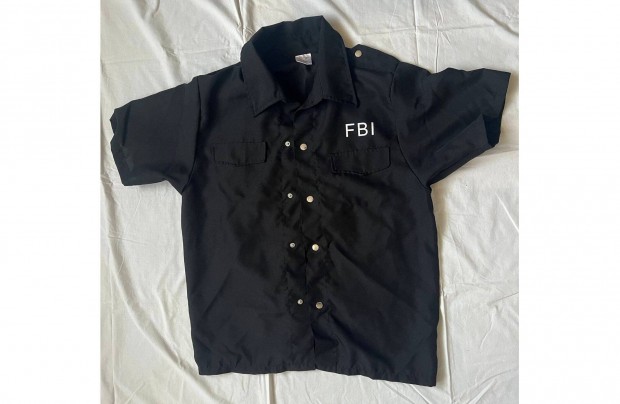 Felntt Frfi FBI fekete ing jelmez Nyregyhzn elad (3)