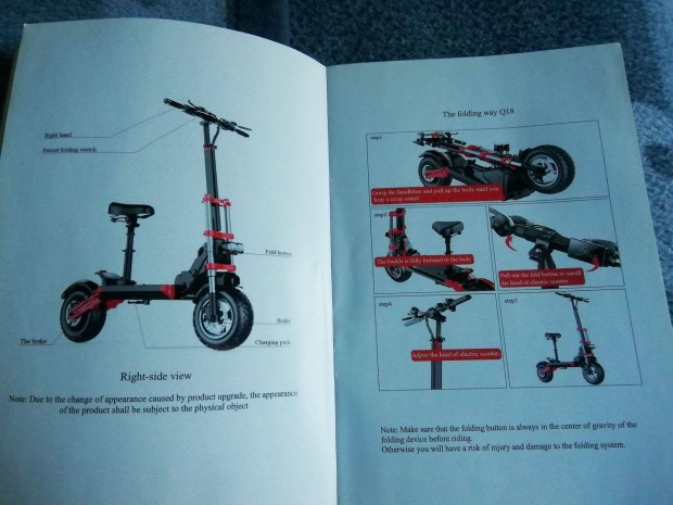 Felntt elektromos roller elad