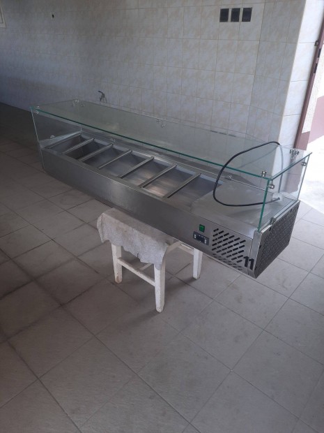 Feltéthűtő 150 cm-es 7xgn1/4 , leheletvédő üveggel