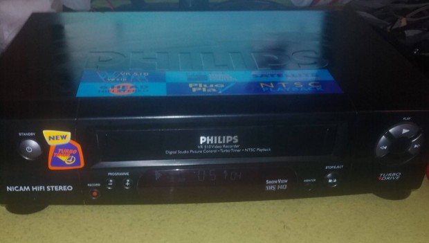 Feljtott 6 fejes Hi-Fi Philips Videmagn