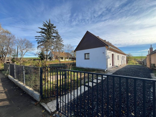 Fel�j�tott paraszth�z egy zs�kfalu v�g�n