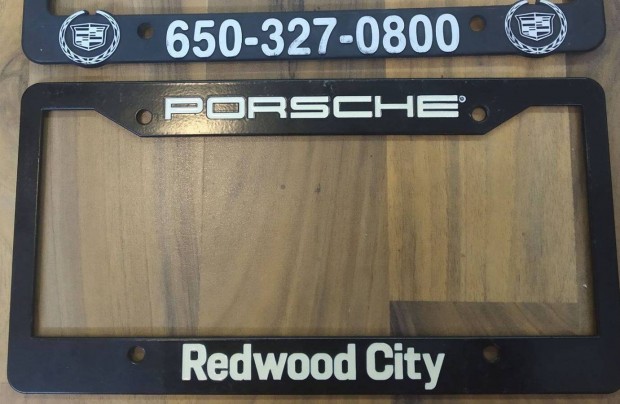 Fm szinterezett Rendszmtblakeret USA Porsche Redwood City