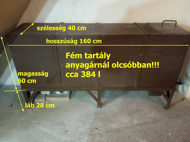 Fm tartly , anyagrnl olcsbban cca 384 literes