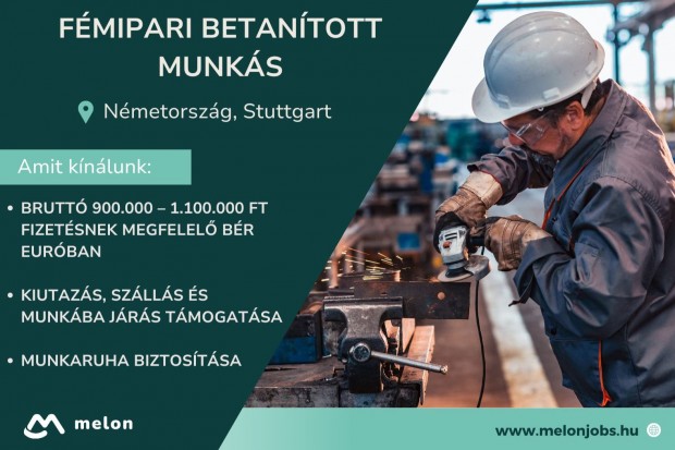 Fémipari betanított munkás