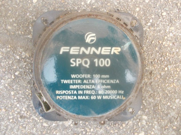Fenner Spq 100 mszerfal hangszr 10 cm 60 watt 4 ohm