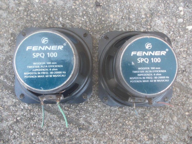 Fenner Spq 100 műszerfal hangszóró pár 10 cm 60 watt 4 ohm