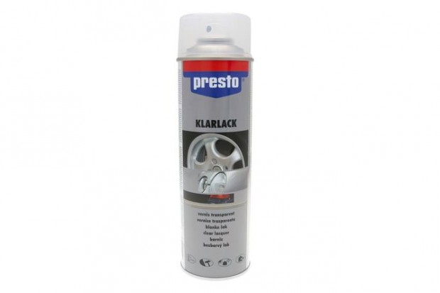Fényes átlátszó lakk Presto kerékfestékhez 500 ml (spray)