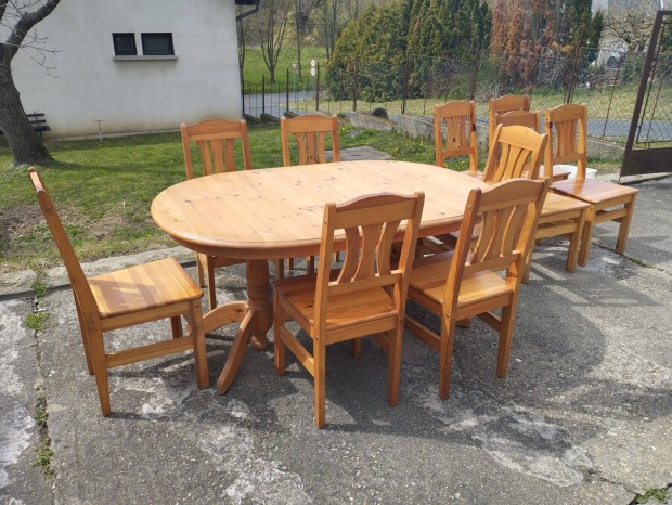 Fenyő étkezőgarnitúra