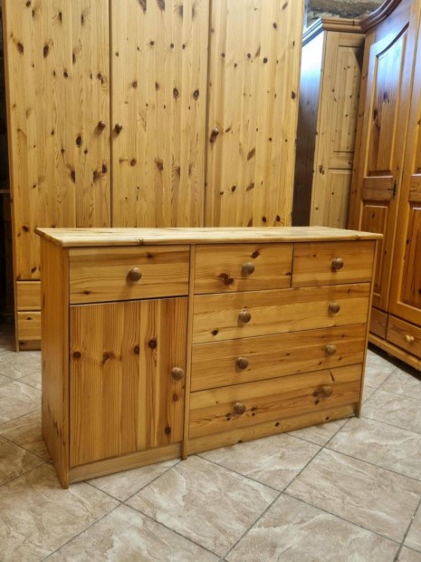 Fenyő komód 120x73x36