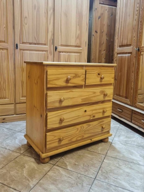 Fenyő komód 78x80x42