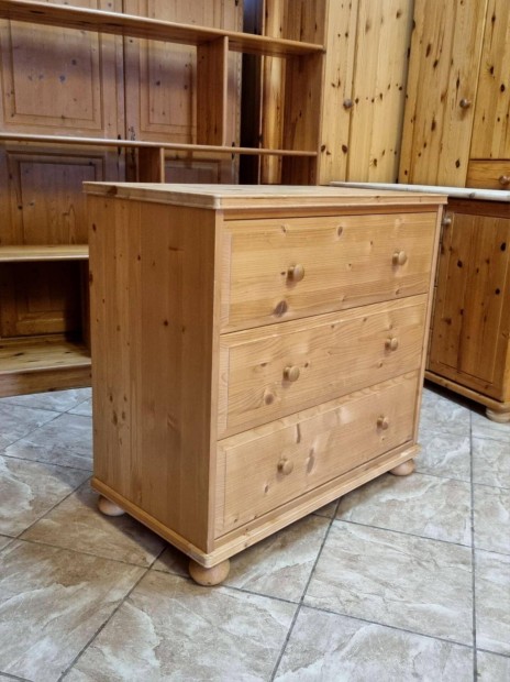 Fenyő komód 80x80x45