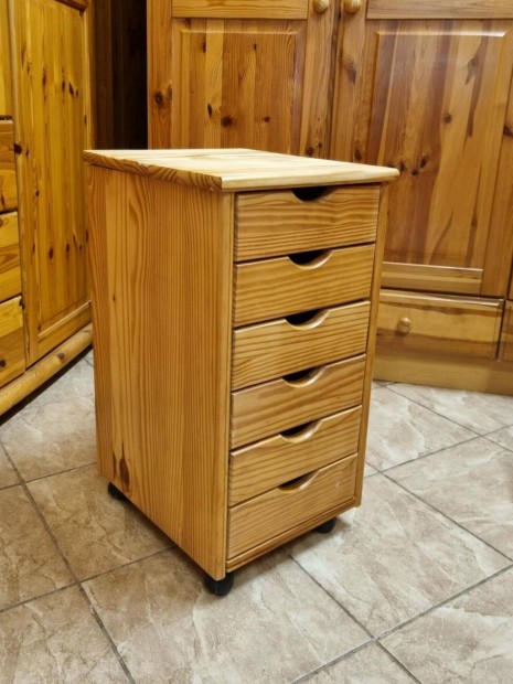 Fenyő konténer komód 35x66x40