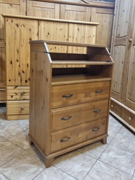 Fenyő pelenkázókomód 78x108x50