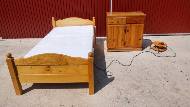 Fenyő rokkant beteg ápolás ágy elektromos ágyrács komód betegágy