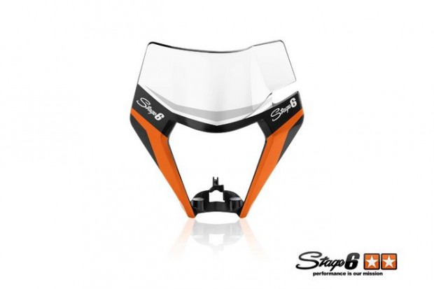 Fényszóró maszk matrica KTM EXC Stage6 narancs